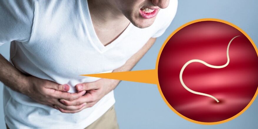 Symptoms mark the presence of parasites