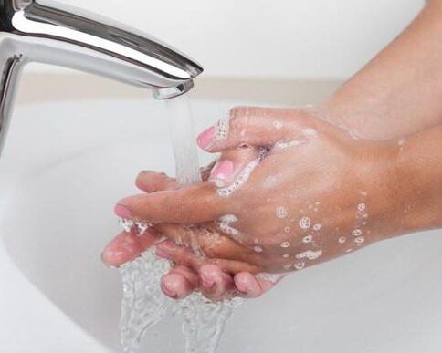 Hand washing as a parasitic prevention