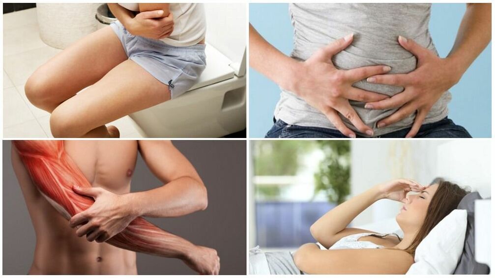 what are the symptoms caused by parasites in the body