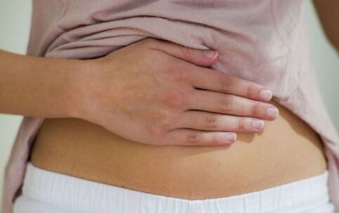 stomach ache due to parasites in the body